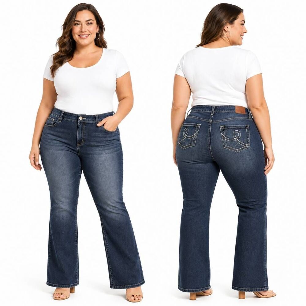 Maurices Bootcut Jeans Women's 24 Long Dark Wash Stretch